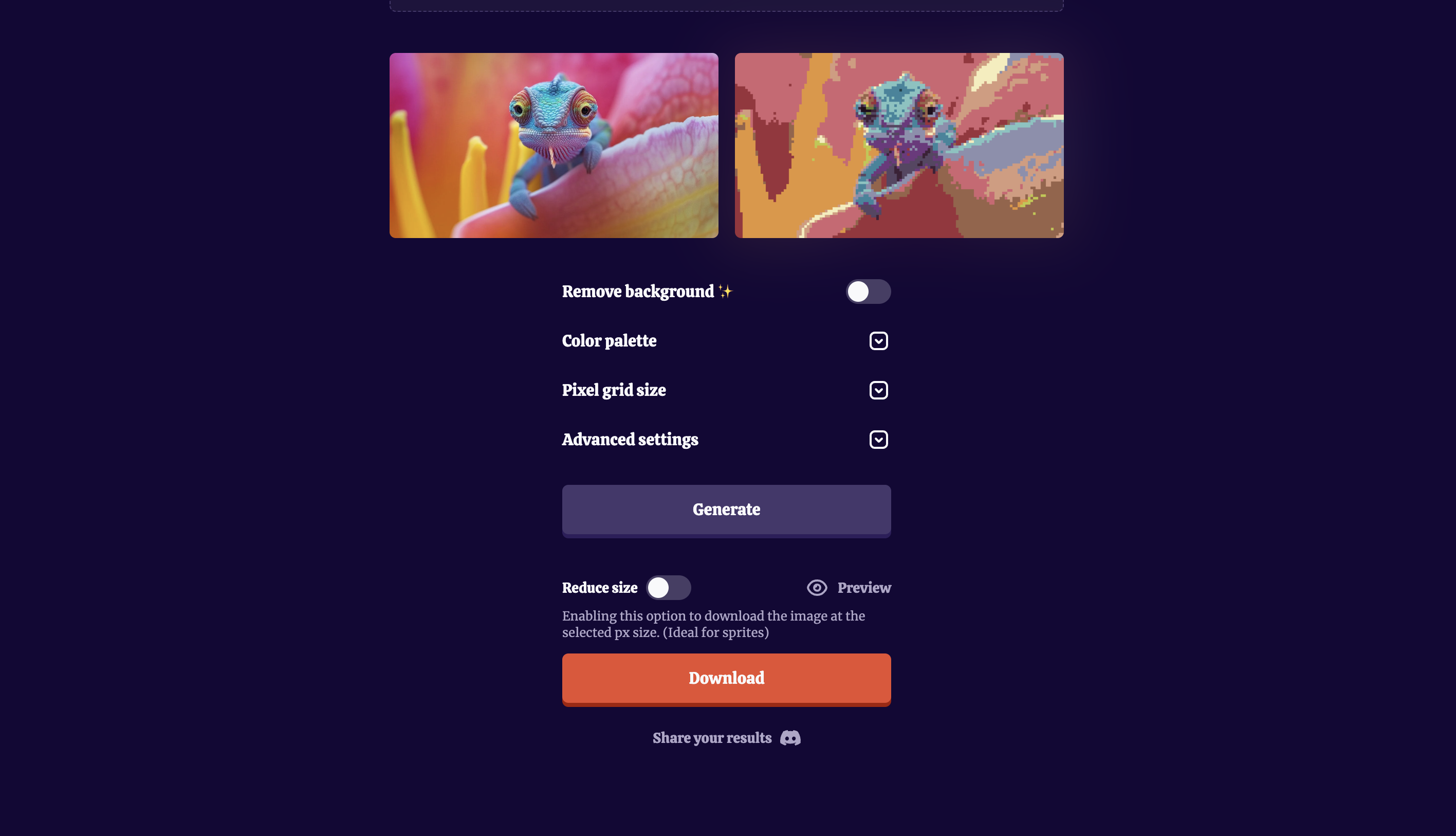 Pixelicious: Trasforma le Immagini in Pixel Art